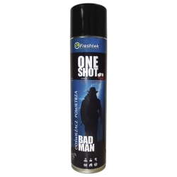 Freshtek One Shot Premium Bad Man Odświeżacz powietrza Spray 600ml PL